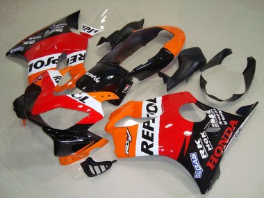 Achetez Carénage Moto Honda CBR600 F4i 2004-2007 - Orange Blanc Rouge Noir Brillant Repsol