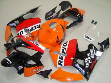 Achetez Carénage Moto Honda CBR600RR 2003-2004 - Orange Blanc Rouge Noir Brillant Repsol