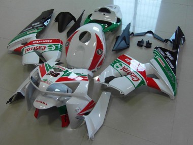 Achetez Carénages Moto Honda CBR600RR 2005-2006 - Blanc Rouge Vert Castrol 38