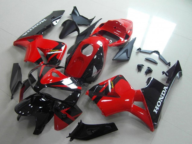 Carénages Moto Honda CBR600RR 2005-2006 - Rouge Noir Brillant