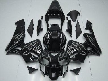 Achetez Carénages Moto Honda CBR600RR 2005-2006 - Noir Brillant Argent Flamme