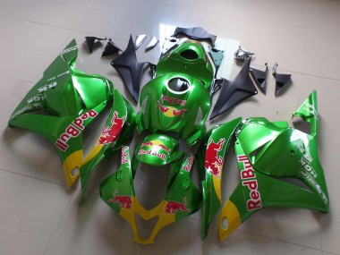 Achetez Carénages Moto Honda CBR600RR 2009-2012 - Vert Jaune Red Bull