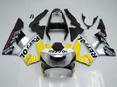 Achetez Carénage Moto Honda CBR900RR 929 2000-2001 - Jaune Argent Noir Brillant Repsol