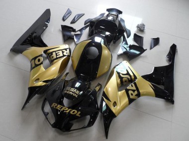 Achetez Carénages Moto Honda CBR1000RR 2006-2007 - Noir Brillant Or Repsol
