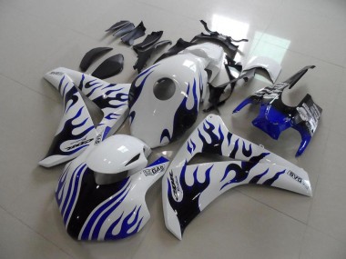 Achetez Carénages Moto Honda CBR1000RR 2008-2011 - Blanc Bleu Flamme Courses