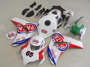 Achetez Carénages Moto Honda CBR1000RR 2008-2011 - Blanc Rouge Bleu Pata 65