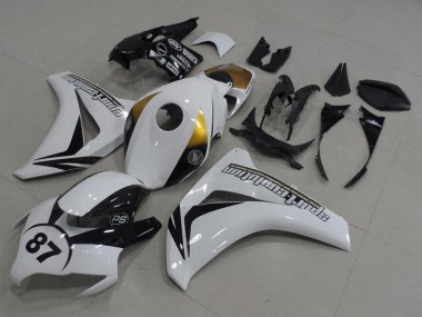 Achetez Carénages Moto Honda CBR1000RR 2008-2011 - Blanc Or Noir Brillant 87