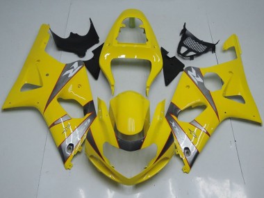 Achetez Carénages Moto Suzuki GSXR 1000 2000-2002 - Jaune Argent Gris