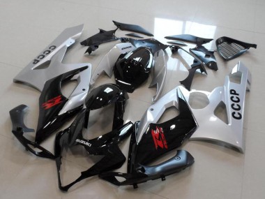 Achetez Kits Carénage Moto Suzuki GSXR 1000 2005-2006 - Argent Noir Rouge