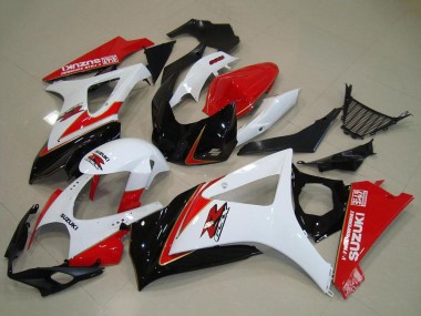 Achetez Kits Carénage Moto Suzuki GSXR 1000 2007-2008 - Blanc Rouge Noir
