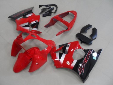 Achetez Carénages Moto Kawasaki ZX6R 2000-2002 - Rouge Argent Noir Brillant OEM Style