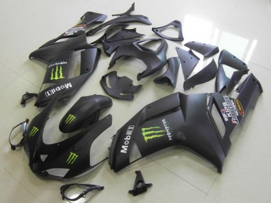 Achetez Carénages Moto Kawasaki ZX6R 2007-2008 - Noir Mat Monstre