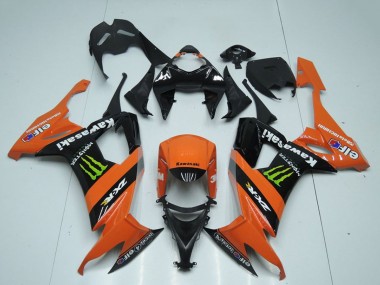 Achetez Carénages Moto Kawasaki ZX10R 2008-2010 - Orange Noir Vert Monstre