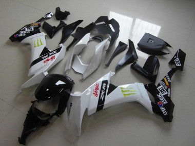 Achetez Carénages Moto Kawasaki ZX10R 2008-2010 - Blanc Noir Brillant Rouge Vert Monstre
