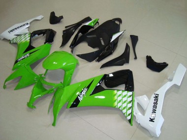 Achetez Carénages Moto Kawasaki ZX10R 2008-2010 - Blanc Vert Noir Brillant