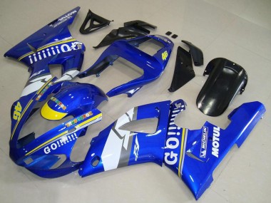 Achetez Carénages Moto Yamaha YZF R1 2000-2001 - Bleu Blanc Jaune Motul 46