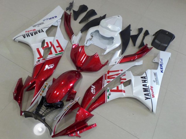 Carénages Moto Yamaha YZF R6 2006-2007 - Blanc Rouge Fiat Yamalube