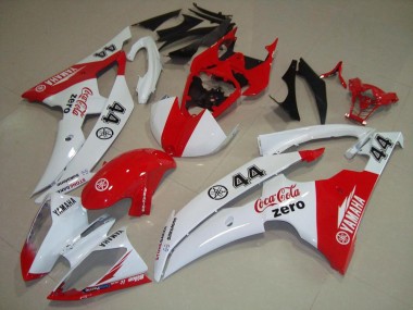 Achetez Carénages Moto Yamaha YZF R6 2008-2016 - Blanc Rouge Cocacola 44