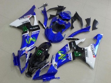 Achetez Carénages Moto Yamaha YZF R6 2008-2016 - Blanc Bleu Noir Brillant Vert Monstre MoviStar