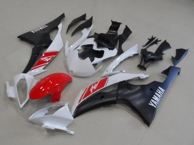 Achetez Kits Carénage Moto Yamaha YZF R6 2008-2016 - Blanc Rouge Noir Mat