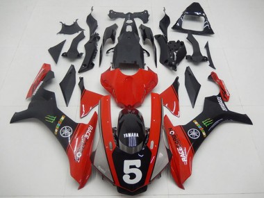 Achetez Carénages Moto Yamaha YZF R1 2015-2019 - Rouge Noir Vert Monstre 5