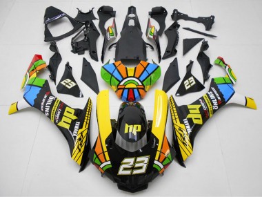 Achetez Carénages Moto Yamaha YZF R1 2015-2019 - Jaune Rouge Bleu Vert HP Roue Chromatique 23