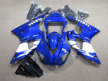 Achetez Carénages Moto Yamaha YZF R1 1998-1999 - Bleu Blanc Décalque