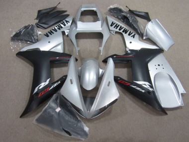 Achetez Kits Carénage Moto Yamaha YZF R1 2002-2003 - Argent Noir Mat