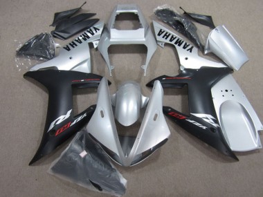 Achetez Carénages Moto Yamaha YZF R1 2004-2006 - Argent Noir Mat