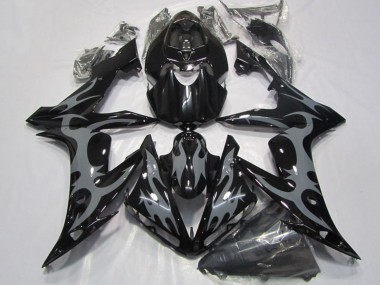 Achetez Carénages Moto Yamaha YZF R1 2004-2006 - Noir Brillant Gris Flamme
