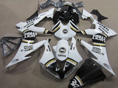 Achetez Carénages Moto Yamaha YZF R1 2004-2006 - Blanc Noir Lucky Strike