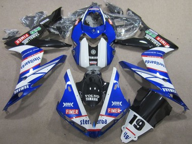 Achetez Carénages Moto Yamaha YZF R1 2004-2006 - Blanc Bleu Noir Rouge Volvo Sterilgarda 19