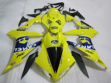 Achetez Carénages Moto Yamaha YZF R1 2004-2006 - Jaune Bleu Noir Blanc Chameau Motul