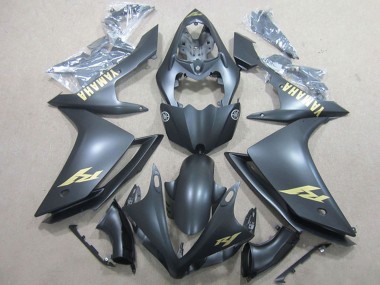 Achetez Carénages Moto Yamaha YZF R1 2007-2008 - Noir Mat Or Décalque