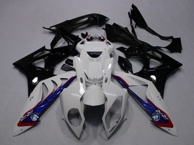 Achetez Carénages Moto BMW S1000RR 2009-2014 - Blanc Bleu Noir Brillant