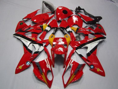 Achetez Carénages Moto BMW S1000RR 2009-2014 - Rouge Blanc Noir