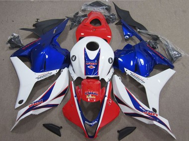 Achetez Carénage Moto Honda CBR600RR 2009-2012 - Blanc Rouge Bleu HRC