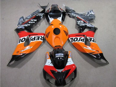 Achetez Kits Carénages Moto Honda CBR1000RR 2006-2007 - Orange Blanc Rouge Noir Brillant Repsol