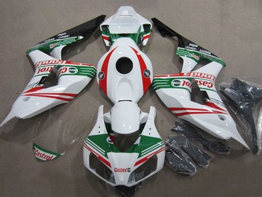 Achetez Carénages Moto Honda CBR1000RR 2006-2007 - Blanc Rouge Vert Noir Brillant Castrol