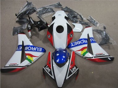 Achetez Carénages Moto Honda CBR1000RR 2008-2011 - Blanc Rouge Bleu Étoile Carrera EuroBet Lee