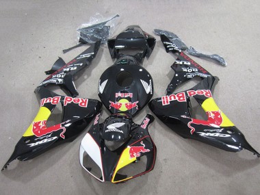 Achetez Carénages Moto Honda CBR1000RR 2006-2007 - Noir Brillant Jaune Blanc Red Bull