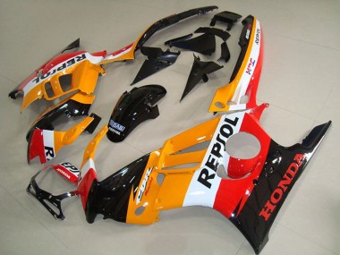 Achetez Carénages Moto Honda CBR600 F3 1995-1996 - Orange Blanc Noir Brillant Repsol