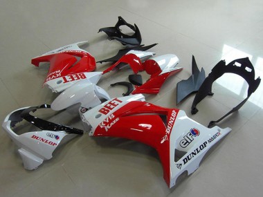 Achetez Carénages Moto Kawasaki ZX250R 2008-2012 - Blanc Rouge BEET