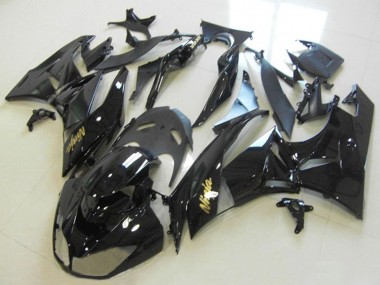 Achetez Carénages Moto Kawasaki ZX6R 2013-2018 - Noir Brillant Or Ninja