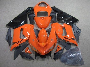 Achetez Kits Carénage Moto Kawasaki ZX6R 2005-2006 - Orange Noir