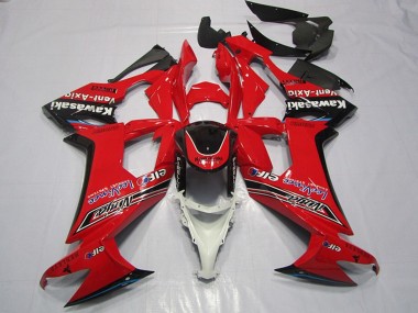 Achetez Carénages Moto Kawasaki ZX10R 2008-2010 - Rouge Noir Brillant Elf Vent-Axia