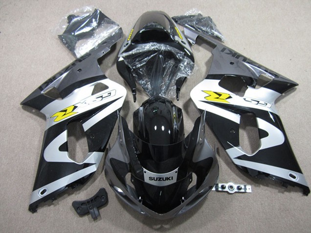 Carénages Moto Suzuki GSXR 600 2001-2003 - Noir Blanc