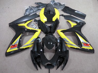 Achetez Carénages Moto Suzuki GSXR 600 2006-2007 - Jaune Gris Noir