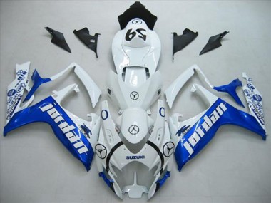 Achetez Carénages Moto Suzuki GSXR 600 2006-2007 - Blanc Bleu Jordan 59