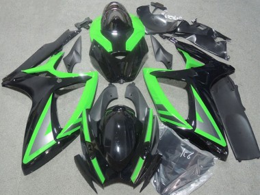 Achetez Carénages Moto Suzuki GSXR 600 2006-2007 - Vert Noir Brillant Argent